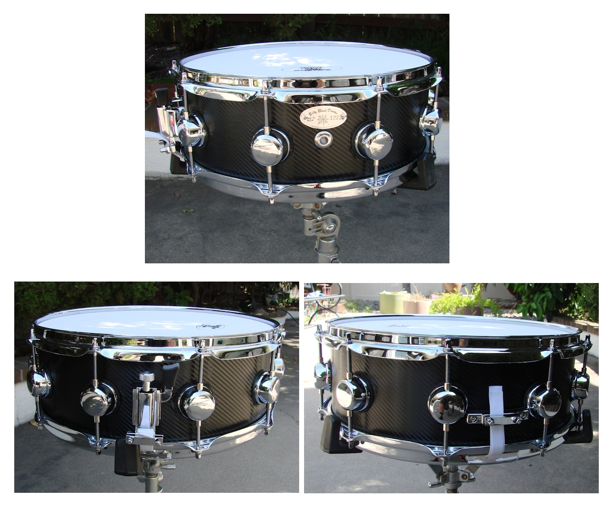 14x5 Carbon Fiber Wrap 12Ply Snare Drum